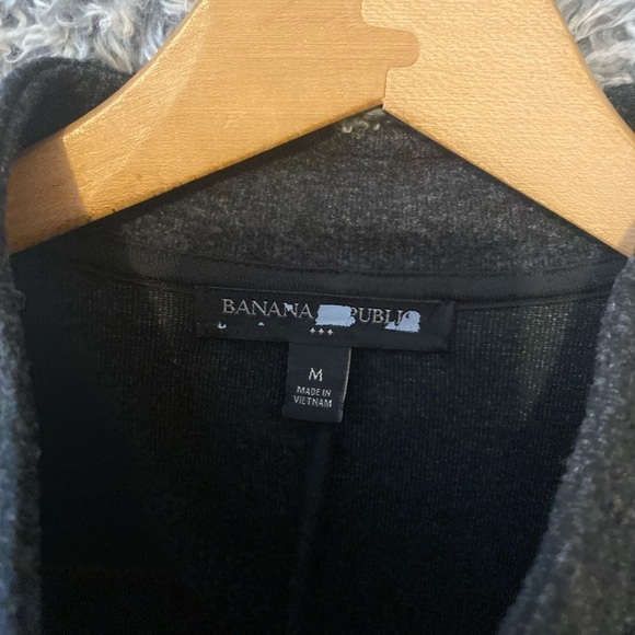 Banana Republic Women's Career Jacket Black One Button Knit Size M - Picture 3 of 7